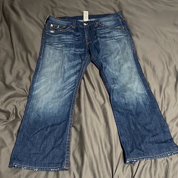 VINTAGE X TRUE RELIGON - baggy jeans navy blue - Picture 2 of 3